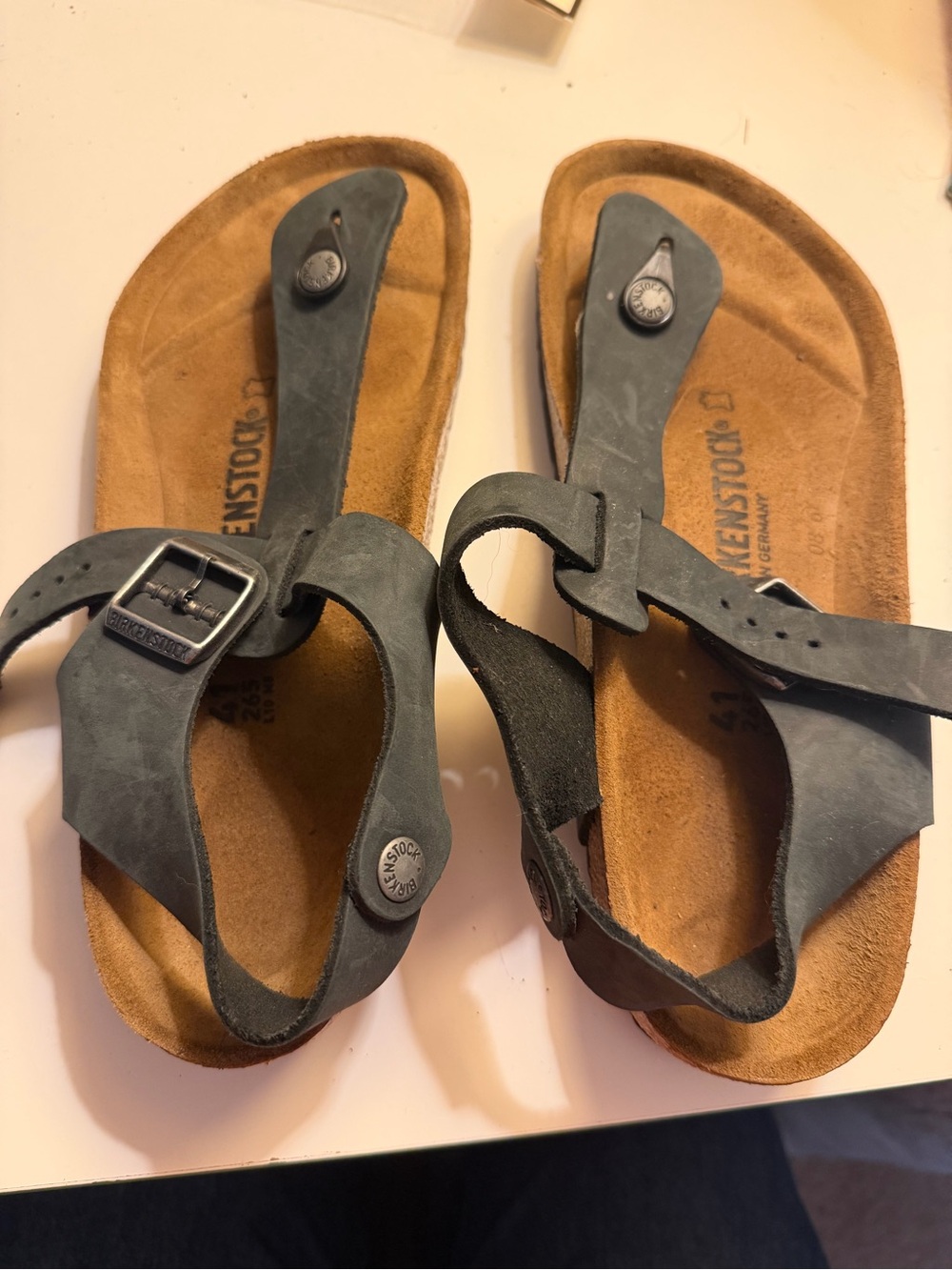 Birkenstock Black Kairo Sandals 41 W10M8